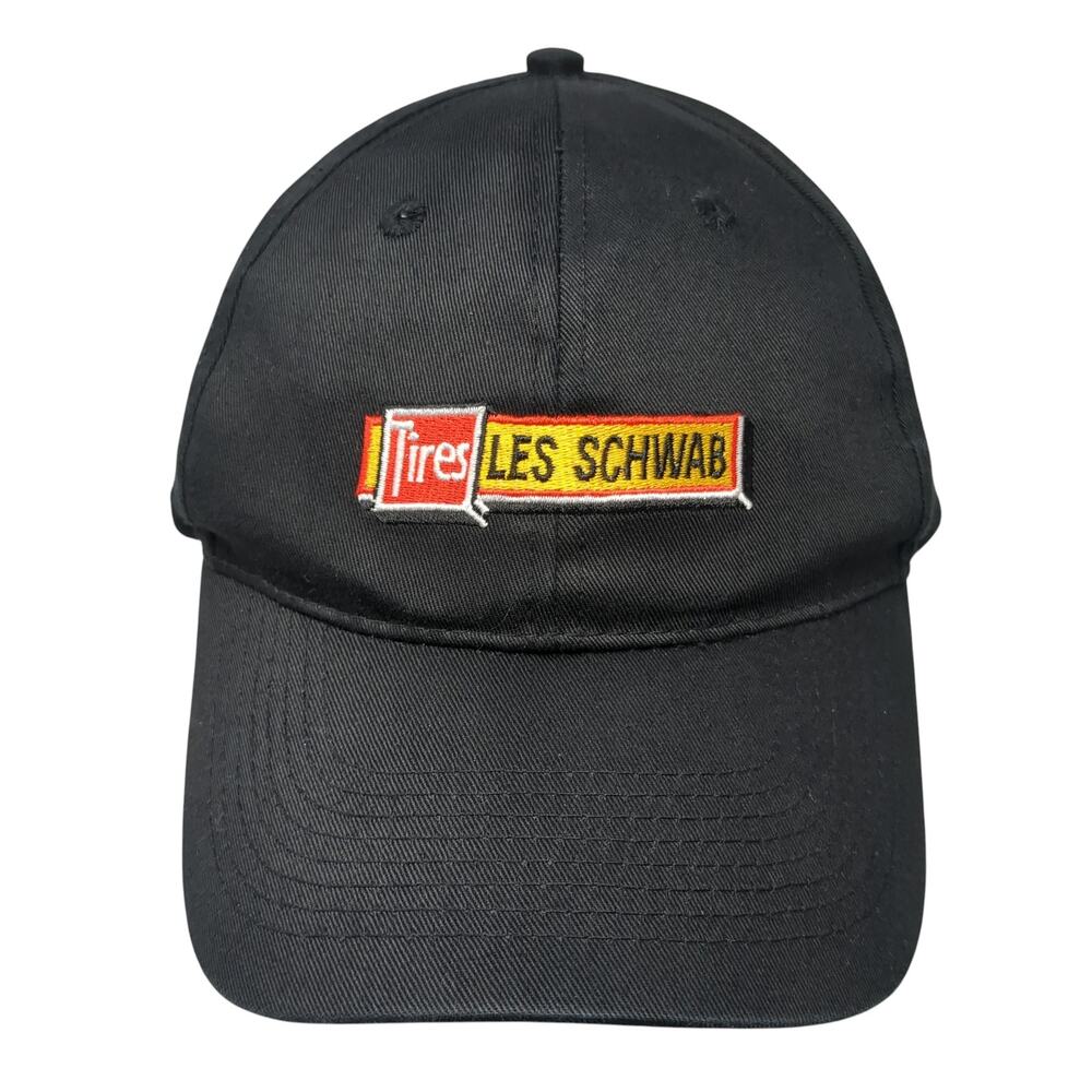 Tires Les Schwab Snapback Cap Black One Size Adjustable Embroidered Go USA